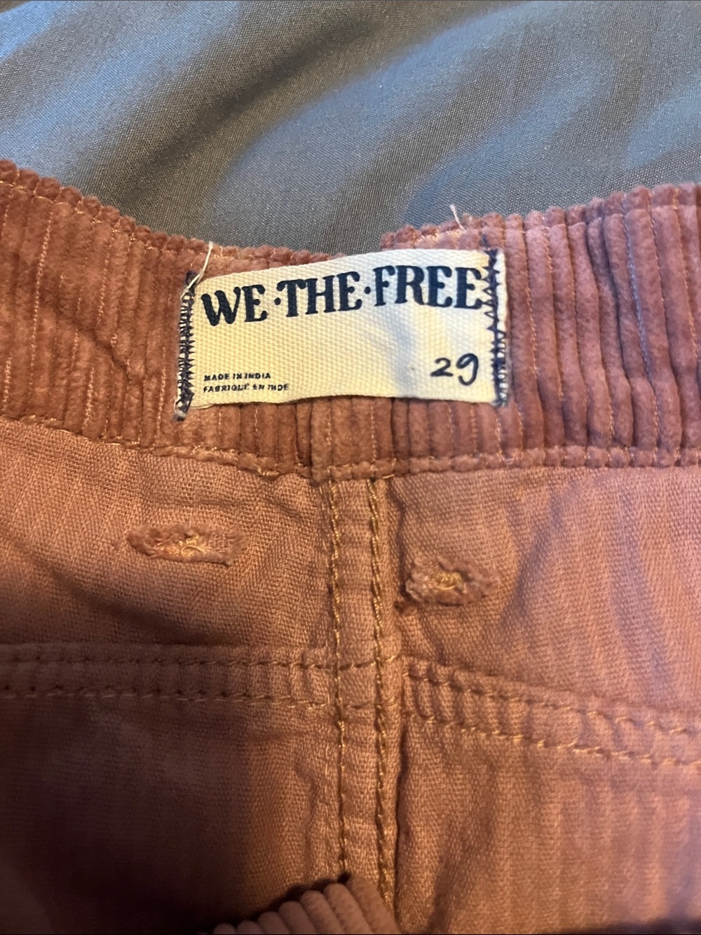 We The Free Corduroy Pants in Mauve Pink - Picture 2 of 5